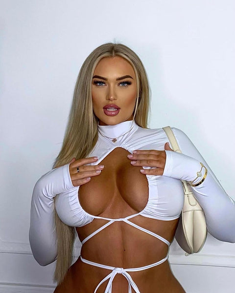 AVA CROP - WHITE